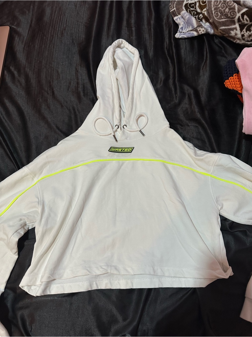 Wasted cropped hoodie